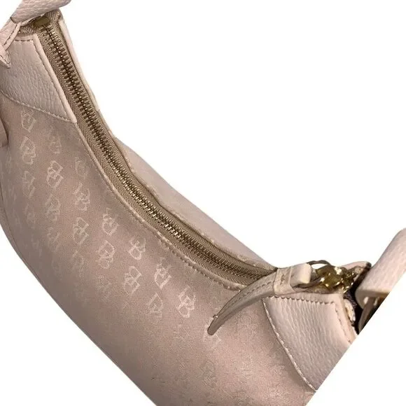 Dooney & Bourke Cream Color Shoulder Bag Canvas and Leather - Picture 7 of 9